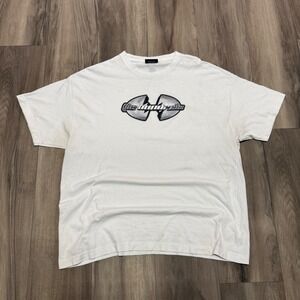 The Hundreds Mens White Graphic Logo T-Shirt Adam Bomb Back Print 2XL 1056